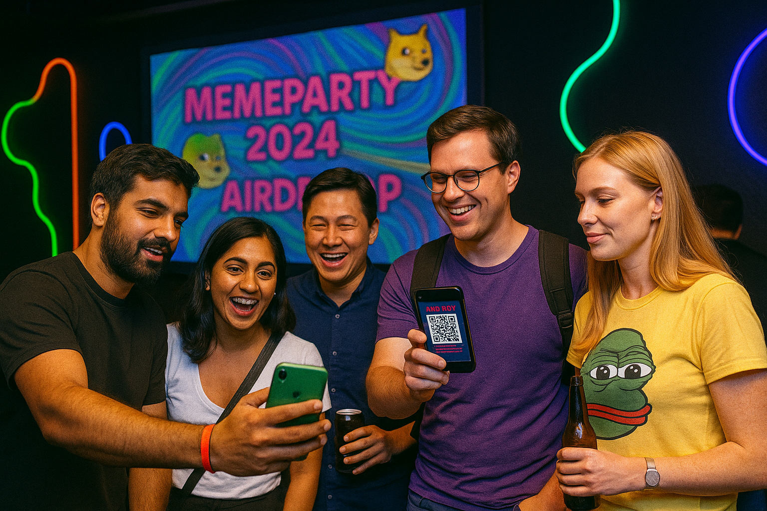 Hong Kong Event - Attendees scanning airdrop QR codes